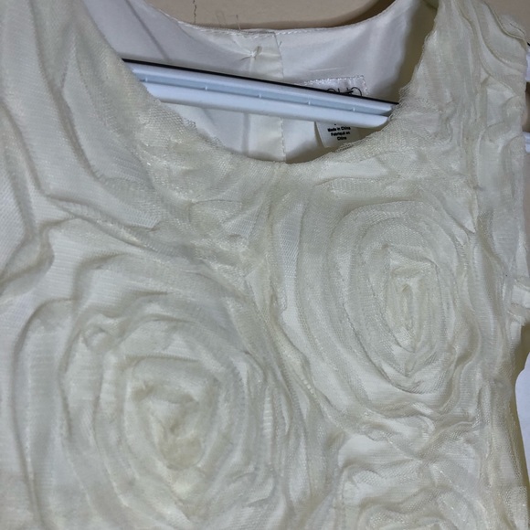 🎉🎉Host Pick!🎉🎉Flower Girl Tevolio Ivory Roses Tulle Dress - Picture 4 of 16